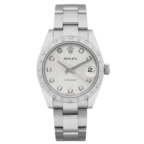 pre owned rolex 178344 0018|ladies datejust Rolex diamond bezel.